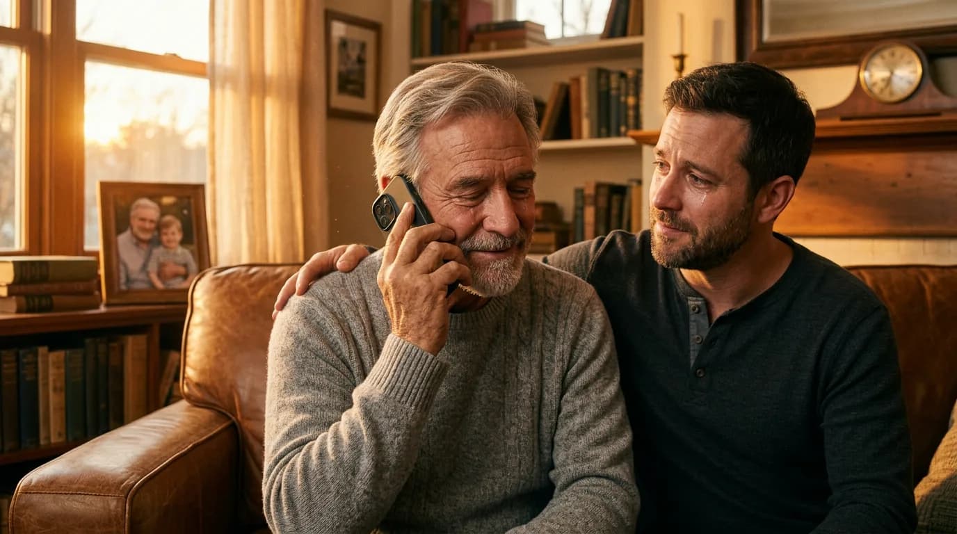 Father moved by a personalized song from his kid